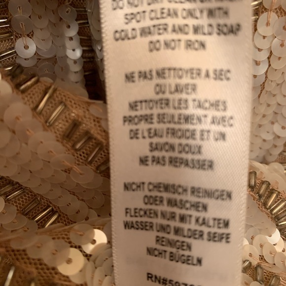 Adrianna Papell Short Beated Dress - Picture 6 of 7